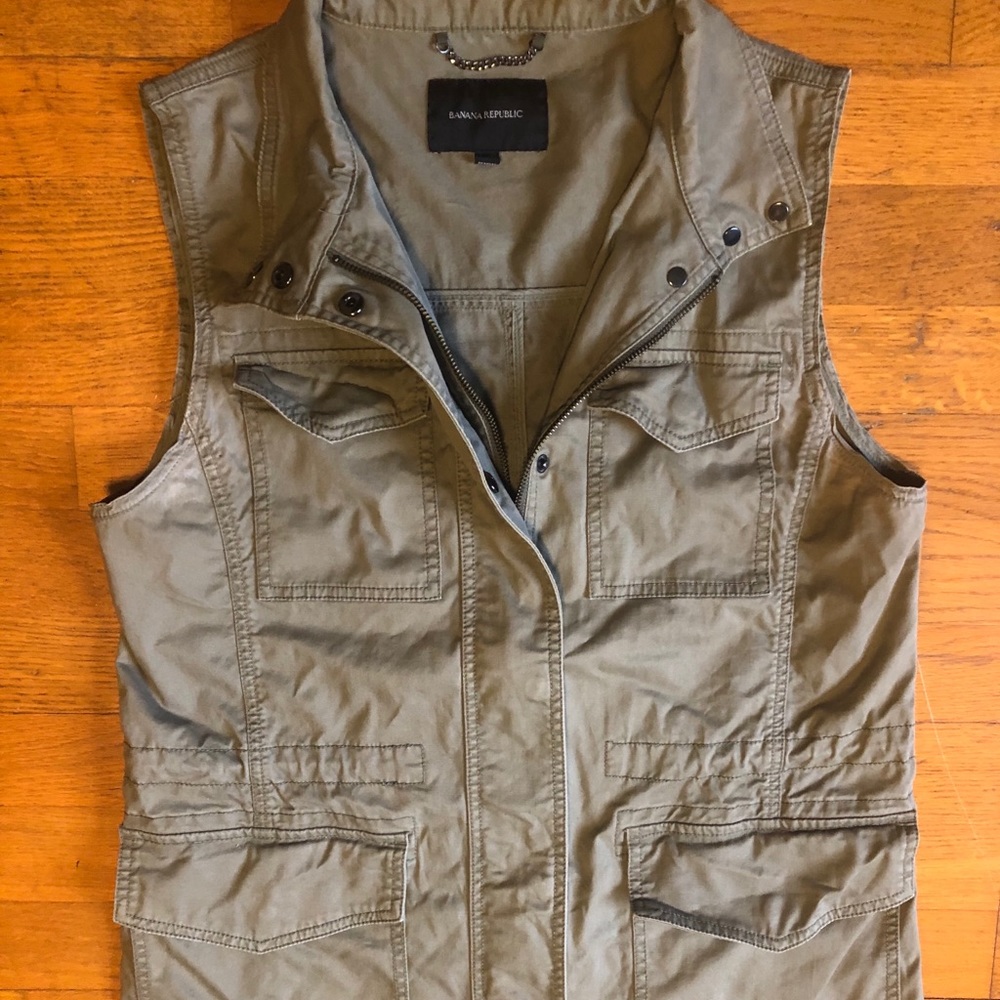 Longline Olive Green Utility Vest